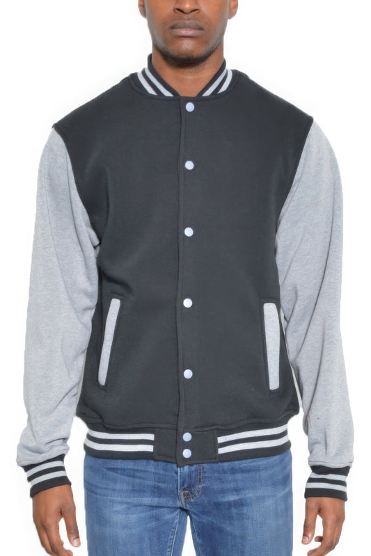 Button Varsity Jacket