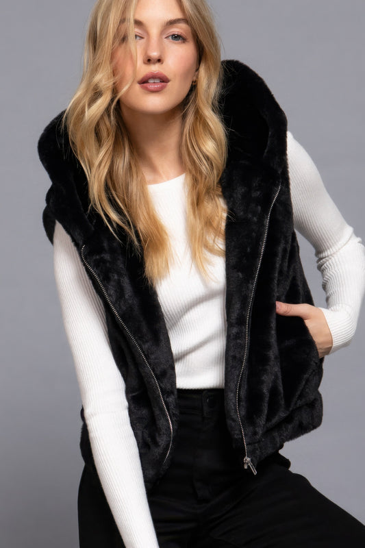 Faux Vest Black